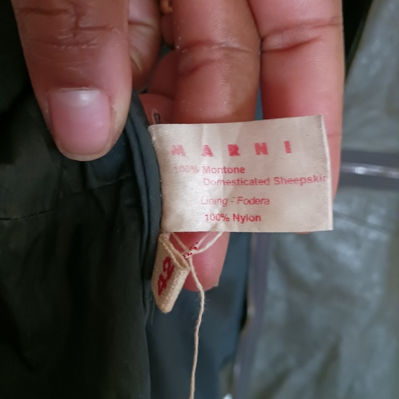 Cropped Marni sheepskin jacket - Picture 7 of 7